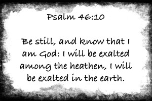 Psalm 46 10 6WB